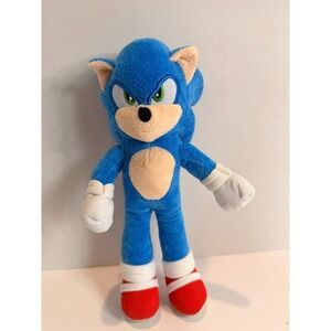 Sonic the Hedgehog Plush Toy Blue Sega Stuffed Animal Doll Red Shoes Classic
